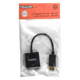 کابل تبدیل DisplayPort To VGA مچر (MACHER) مدل MR-199