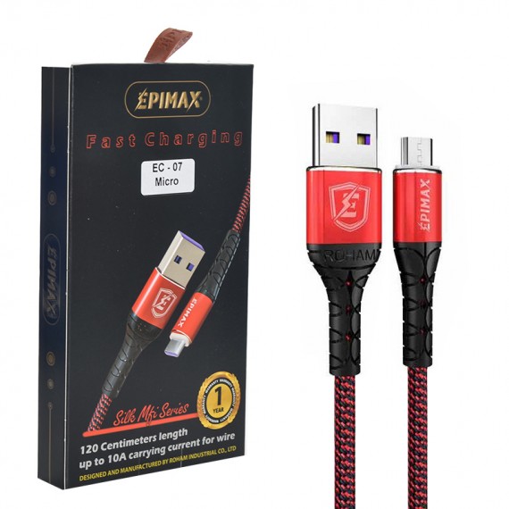 کابل اندروید ابریشمی Epimax طول 1.2 متر مدل EC-07