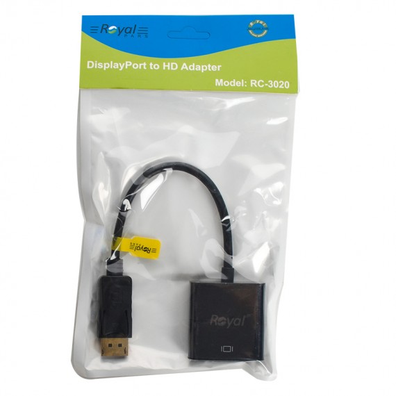 کابل تبدیل DisplayPort To HDMI رویال (Royal) مدل RC-3020