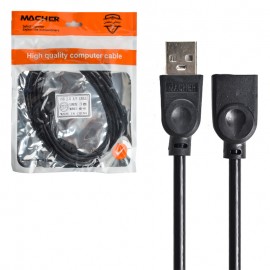 کابل افزایش طول USB مچر (MACHER) طول 3 متر مدل MR-86