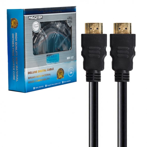 کابل HDMI مچر (MACHER) طول 10 متر مدل MR-127