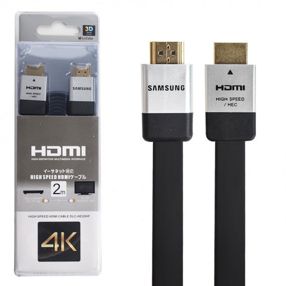 کابل 1.4 3D HDMI فلت طول 2 متر SAMSUNG مدل DLC-HE20HF