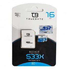 رم موبایل تروبایت (TRUE BYTE) مدل 16GB Micro SD 533X V10 80MB/S خشاب دار