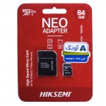 رم موبایل هایک سمی (HIKSEMI) مدل 64GB HS-TF-C1 MicroSD V30 خشاب دار