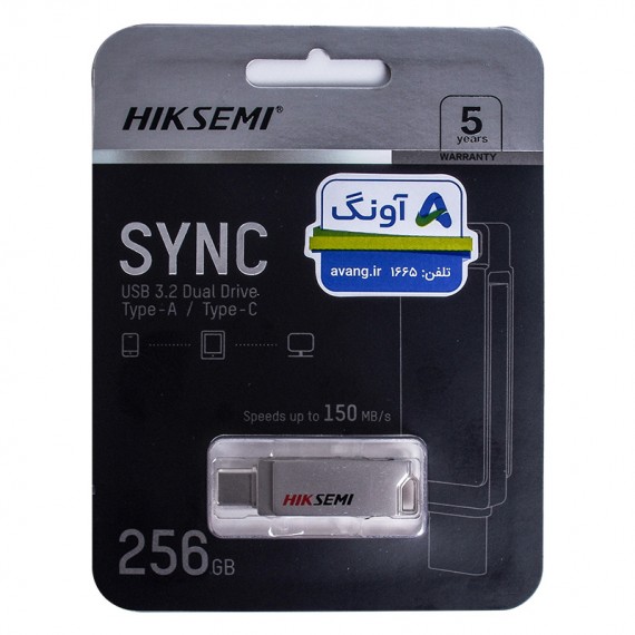 فلش هایک سمی (HIKSEMI) مدل 256GB HS-USB-E327 USB3.2 Type-C