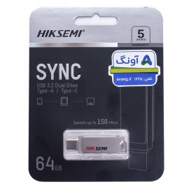 فلش هایک سمی (HIKSEMI) مدل 64GB HS-USB-E327 USB3.2 Type-C