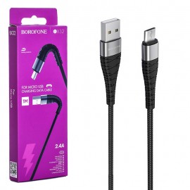 کابل اندروید (MicroUSB) بروفون (BOROFONE) طول 1 متر مدل BX32