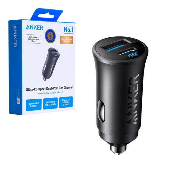 شارژر فندکی 30 وات دو پورت انکر (ANKER) مدل A2741H11