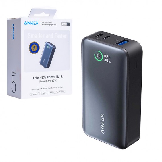 پاوربانک انکر (ANKER) مدل A1256H11 ظرفیت 10000mAh گارانتی ایستا