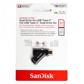 فلش سن دیسک (SanDisk) مدل 64GB Dual Drive GO USB3.2 TYPE-C گارانتی سورین