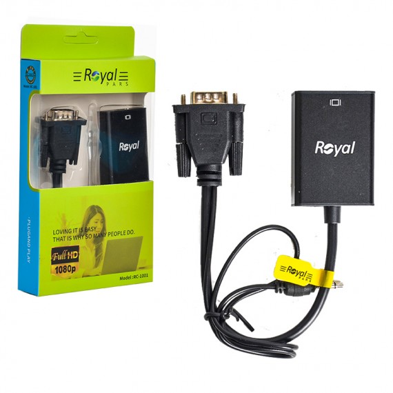 کابل تبدیل HDMI TO VGA رویال (Royal) مدل RC-1001