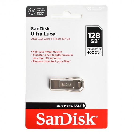 فلش سن دیسک (SanDisk) مدل 128GB Ultra Luxe CZ74 USB3.2 گارانتی سورین