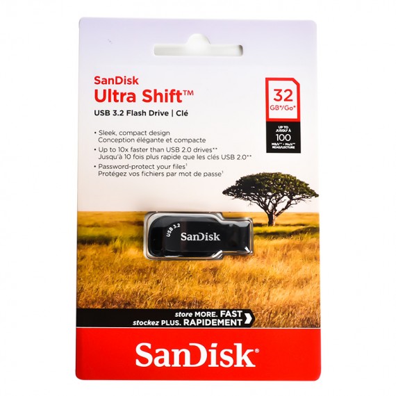 فلش سن دیسک (SanDisk) مدل 32GB Ultra Shift USB3.2 گارانتی سورین