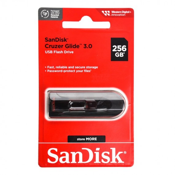 فلش سن دیسک (SanDisk) مدل 256GB Cruzer Glide USB3.0 گارانتی آسان سرویس