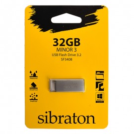 فلش سیبراتون (Sibraton) مدل 32GB SF3408 USB3.2 Minor 3 نقره ای