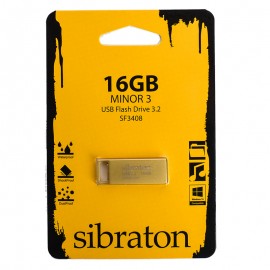 فلش سیبراتون (Sibraton) مدل 16GB SF3408 USB3.2 Minor 3 طلایی