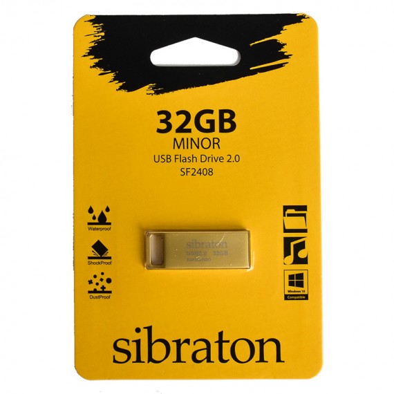 فلش سیبراتون (Sibraton) مدل 32GB SF2408 Minor طلایی