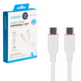 کابل تایپ سی به تایپ سی (Type-C to Type-C) انکر (Anker) طول 0.9 متر مدل A8552H21 سفید