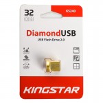 فلش کینگ استار (KingStar) مدل 32GB Diamond KS240 طلایی