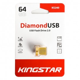 فلش کینگ استار (KingStar) مدل 64GB Diamond KS240 طلایی