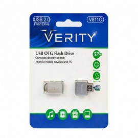 فلش و تبدیل (OTG Micro) وریتی (VERITY) مدل 32GB V811O گارانتی آسان سرویس