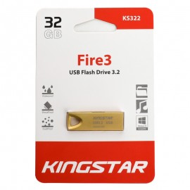 فلش کینگ استار (KingStar) مدل 32GB Fire3 KS322 USB3.2 طلایی