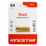 فلش کینگ استار (KingStar) مدل 64GB Fire3 KS322 USB3.2 طلایی