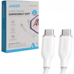 کابل تایپ سی به تایپ سی (Type-C to Type-C) انکر (ANKER) طول 1.8 متر مدل A8553H21 سفید گارانتی پدیده نو