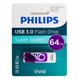 فلش فیلیپس (PHILIPS) مدل 64GB FM64FD00B VIVID USB3.0 گارانتی حافظه طلایی تهران