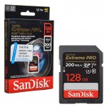 رم دوربین (SDXC) سن دیسک (SanDisk) مدل 128GB Extreme Pro 200MB/S گارانتی حافظه طلایی تهران