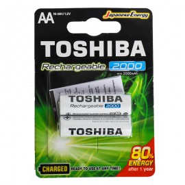 باتری قلمی شارژی توشیبا (TOSHIBA) مدل TNH-6GME BP-2C 1.2V AA (کارتی 2 تایی)