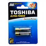 باتری نیم قلمی توشیبا (TOSHIBA) مدل LR03GCH BP-2 1.5V AAA (کارتی 2 تایی)