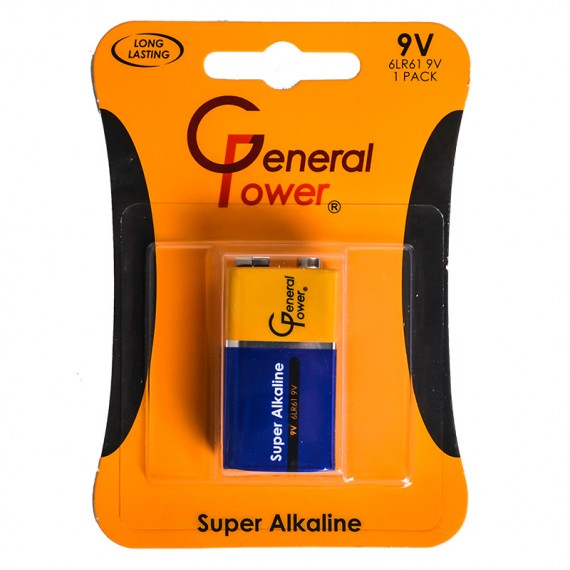 باتری کتابی جنرال پاور (General Power) مدل 6LR61 9V