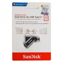 فلش سن دیسک (SanDisk) مدل 32GB Dual Drive GO USB3.1 TYPE-C گارانتی ایران رهجو