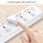 رابط برق 4 خانه + چهار پورت USB الدینیو (LDNIO) طول 2 متر مدل SC4408