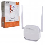 مودم روتر + ADSL2 بی سیم 4 پورت دی لینک (D-Link) مدل N300 DSL-124 گارانتی زولتریکس