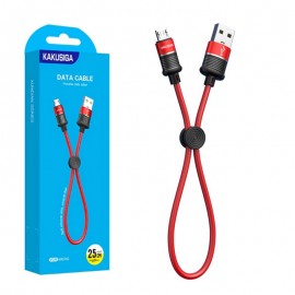 کابل اندروید (MicroUSB) پاوربانکی کاکوسیگا (KAKUSIGA) طول 25 سانتی متر مدل KSC-351