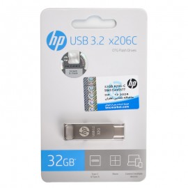 فلش اچ پی (HP) مدل 32GB X206C USB3.2 TYPE-C گارانتی حافظه طلایی تهران