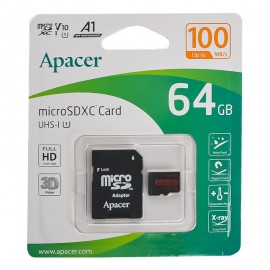 رم موبایل و دوربین اپیسر (Apacer) مدل 64GB AP64GMCSX10UB-R 100MB/s خشاب دار گارانتی حافظه طلایی تهران