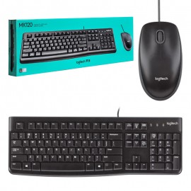 کیبورد و موس سیم دار لاجیتک (Logitech) اورجینال مدل MK120